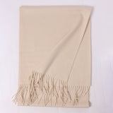 Women's Luxurious Cashmere Shawl and Wraps Large Soft Cashmere Scarf with Tassel - slipintosoft