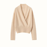Womens Cashmere Sweater V Neck Cashmere Knit Pullover Cashmere Wrap