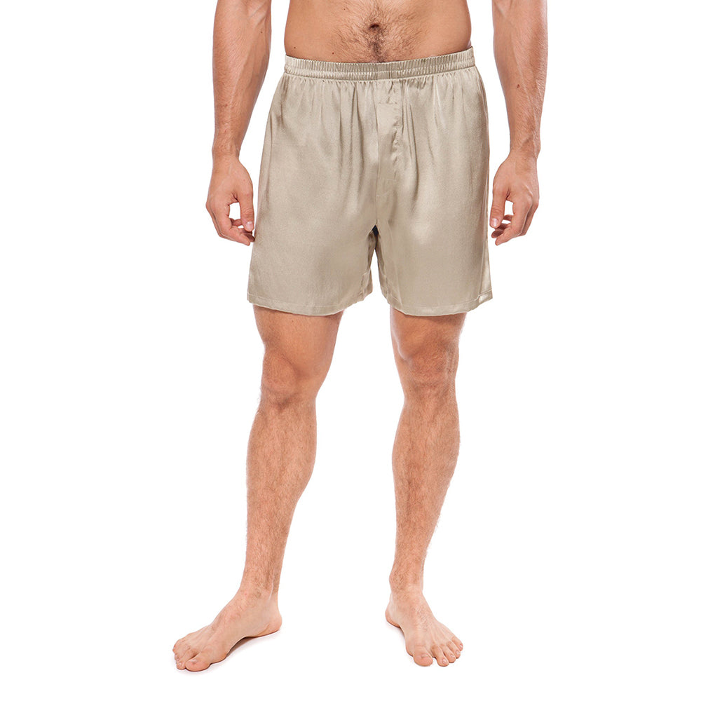 22 Momme Mens Silk Pajama Shorts pants Luxury 100% Pure Silk Boxers Underwear