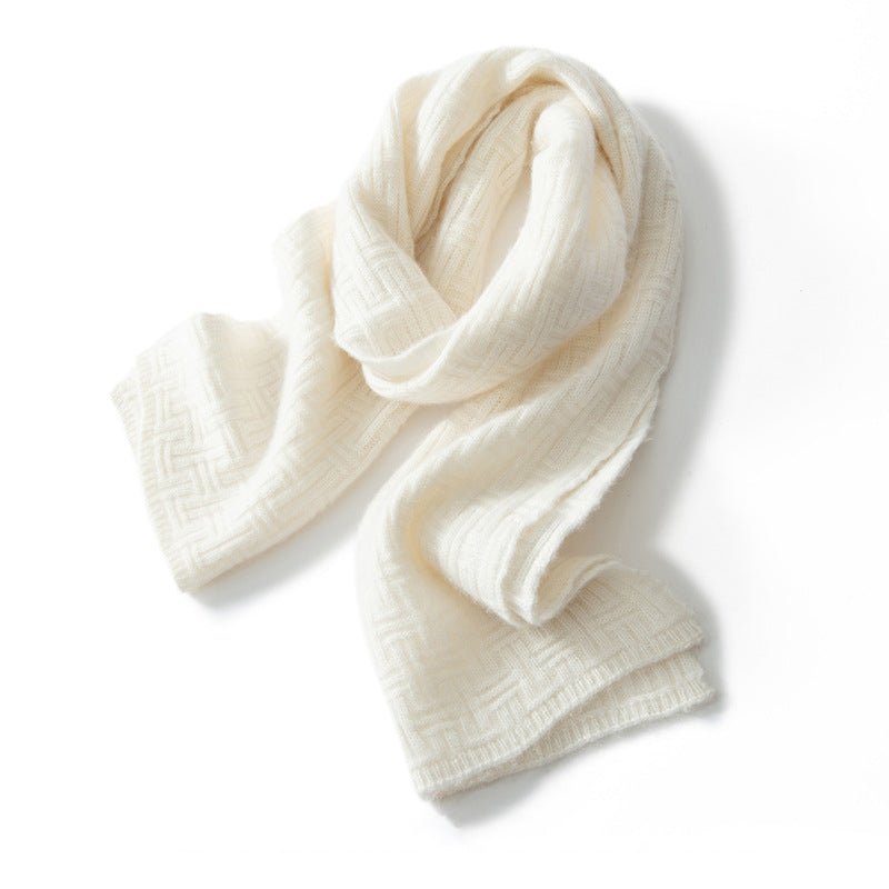 Cashmere Scarf Soft Solid Cashmere Scarf Wrap Shawl Knitted Cashmere Scarves - slipintosoft