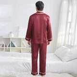 Classic Silk Pajamas Set For Men Luxury Silk Sleepwear