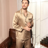 Classic Silk Pajamas Set For Men Luxury Silk Sleepwear