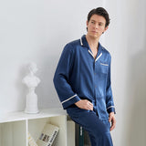 Classic Silk Pajamas Set For Men Luxury Silk Sleepwear