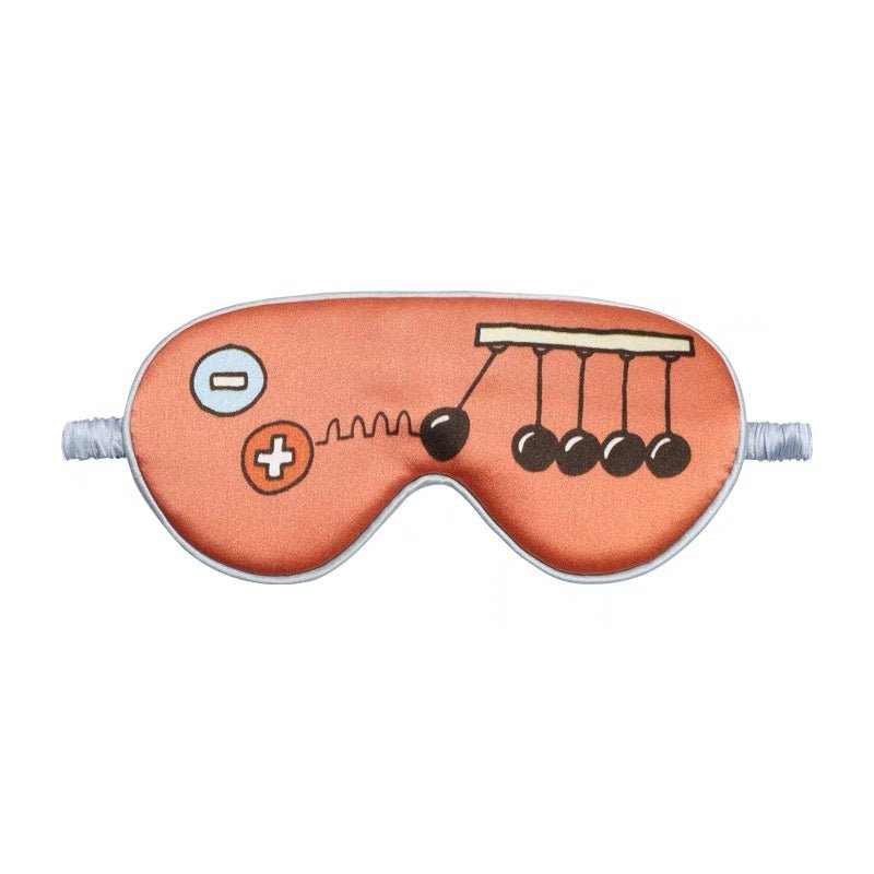 Cute Kids Silk Eye Mask Fun Educational Science Printed Silk Sleep Eye Mask