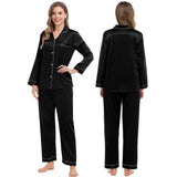 Family Matching Pajamas Set Luxurious Silk Family Pajamas Home Wear for Men and Women - slipintosoft