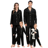 Family Long Silk Pajama Set 100% Pure Silk Matching Pjs