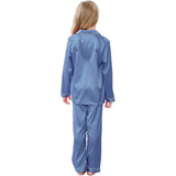 girls Silk Pajama Set long Silk Pjs Kids Silk Pajama Silk Sleepwear