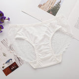 Lace Silk Underwear Women Breathable Silk Panties