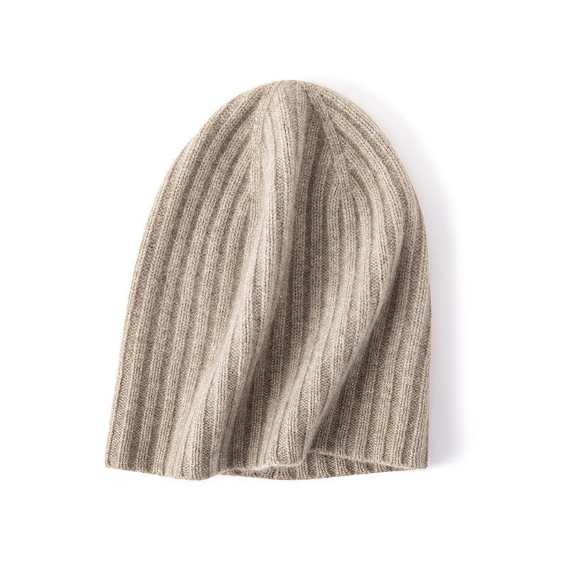 100% Cashmere Beanie Hat for Women and Men, Luxury Lightweight Cashmere Cap for Winter - slipintosoft