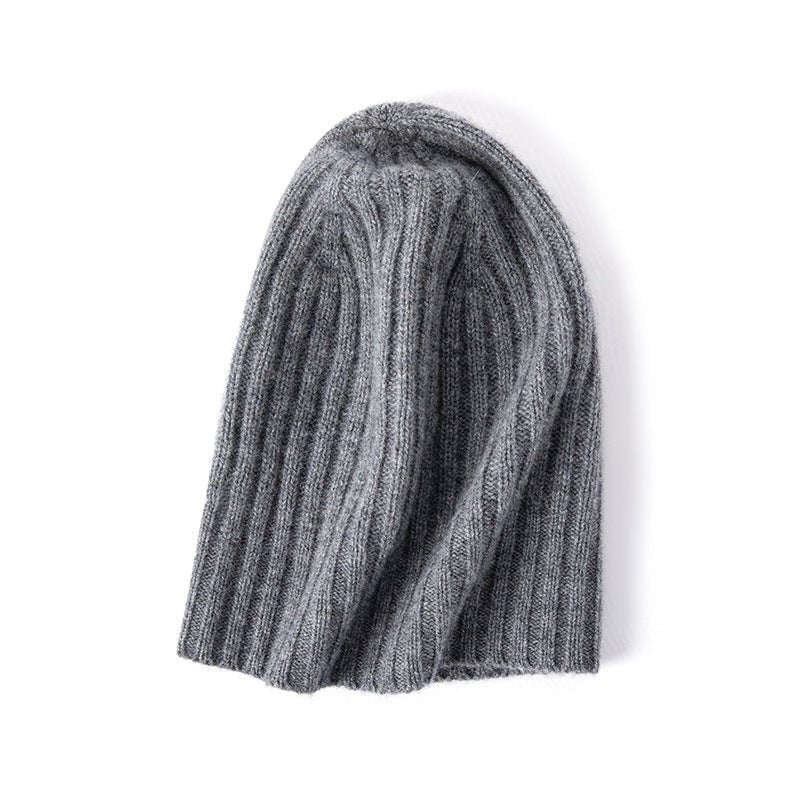 100% Cashmere Beanie Hat for Women and Men, Luxury Lightweight Cashmere Cap for Winter - slipintosoft