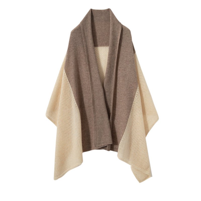 Mixed Colors Pure Cashmere Scarf Cut - out Long Cashmere Shawl and Wraps Cashmere Scarf