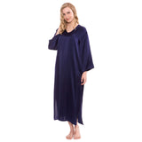 Mulberry Silk Dressing Gown For Women Long Sleeve Loose Pullover Silk Nightwear Sale -  slipintosoft