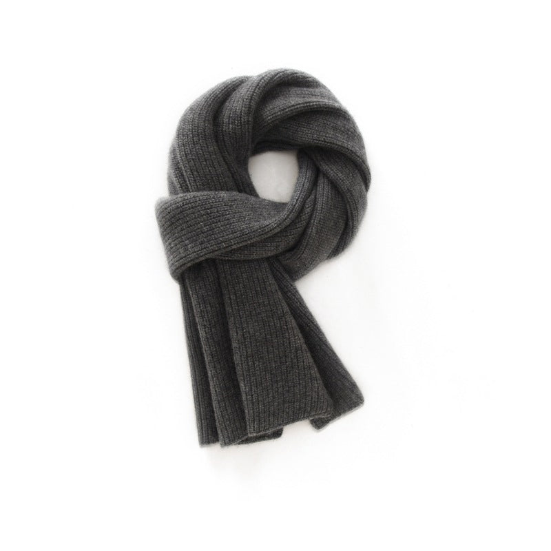 Pure Cashmere Scarf for Women Soft Solid Cashmere Short Scarves Neck Accessory Cashmere Scarf