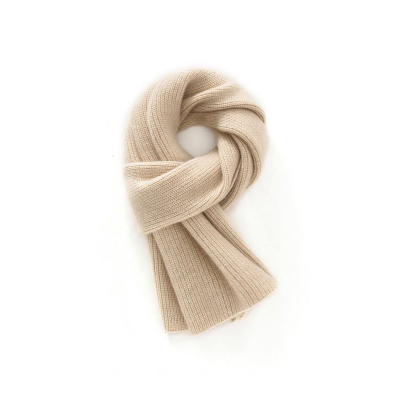 Pure Cashmere Scarf for Women Soft Solid Cashmere Short Scarves Neck Accessory Cashmere Scarf