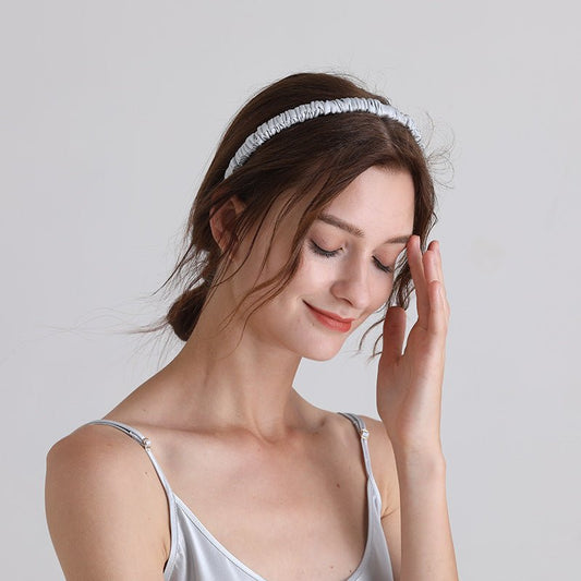 Pure Mulberry Silk Covered HeadBand For Women