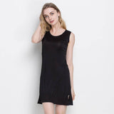 Silk Knit Nightdress For Women Silk Knitted Slip Dress -  slipintosoft