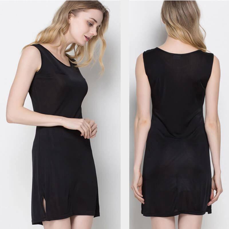 Silk Knit Nightdress For Women Silk Knitted Slip Dress -  slipintosoft