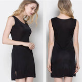 Silk Knit Nightdress For Women Silk Knitted Slip Dress -  slipintosoft