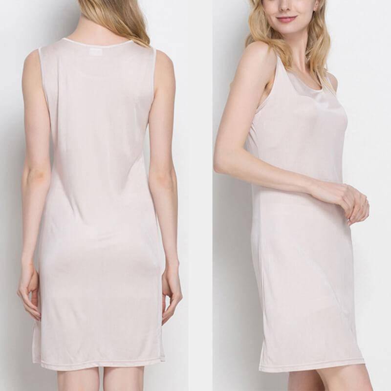 Silk Knit Nightdress For Women Silk Knitted Slip Dress -  slipintosoft