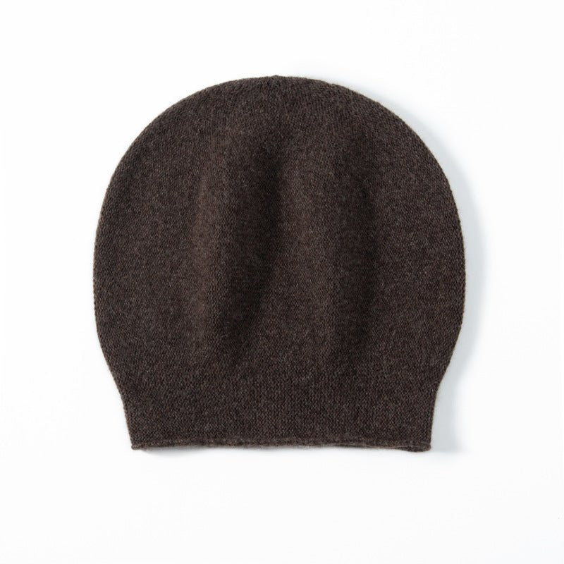 Unisex Warm Winter Hat Cashmere Beanie Hat Cashmere Double - Layered Ski Cap Cashmere Hats