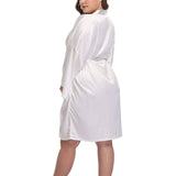 Women Plus Size Silk Robes 100% Luxury Silk Bathrobe