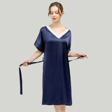 Women Mulberry Loose Silk Nightgown Best Silk Dressing Gown Quality Silk Slip Nightdress - slipintosoft