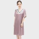 Women Mulberry Loose Silk Nightgown Best Silk Dressing Gown Quality Silk Slip Nightdress - slipintosoft