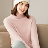 Women's 100% Superfine Cashmere Turtleneck Sweater - slipintosoft