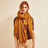 Womens Cashmere Shawl And Wraps Large Cashmere Scarf With Fringe
