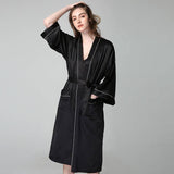 womens Silk nightgown and robe set Long 100% Mulberry Silk Sleepwear