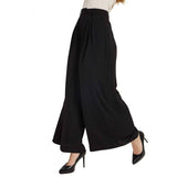 Women High Waist Casual Silk Wide Leg Long Palazzo Pants Trousers - slipintosoft