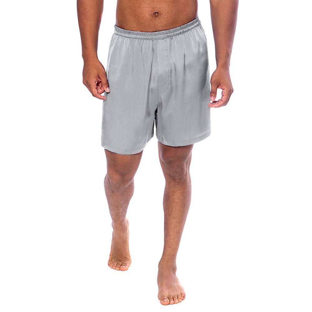 22 Momme Mens Silk Pajama Shorts pants Luxury 100% Pure Silk Boxers Underwear - slipintosoft