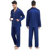 Silk Couple Pajamas Sets Luxurious Silk Matching Pajamas Home Wear for Men and Women - slipintosoft