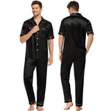 Silk Matching Pajamas 100% Mulberry Silk Couple Pajamas for Men and Women - slipintosoft
