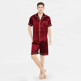 Affordable Men's Silk Pajamas Set Short Quality Silk Pajamas Best Silk Gifts For Men Mulberry Silk Sleepwear -  slipintosoft
