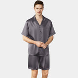 Men's Short Silk Pajamas Set Real Pure Silk Pajamas Best Silk Gifts For Men Mulberry Silk Men Sleepwear