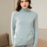 Women's 100% Superfine Cashmere Turtleneck Sweater
